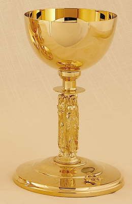 Gold Chalice With Scale Paten